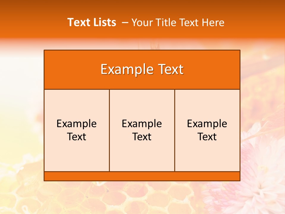 Honey And Health PowerPoint Template