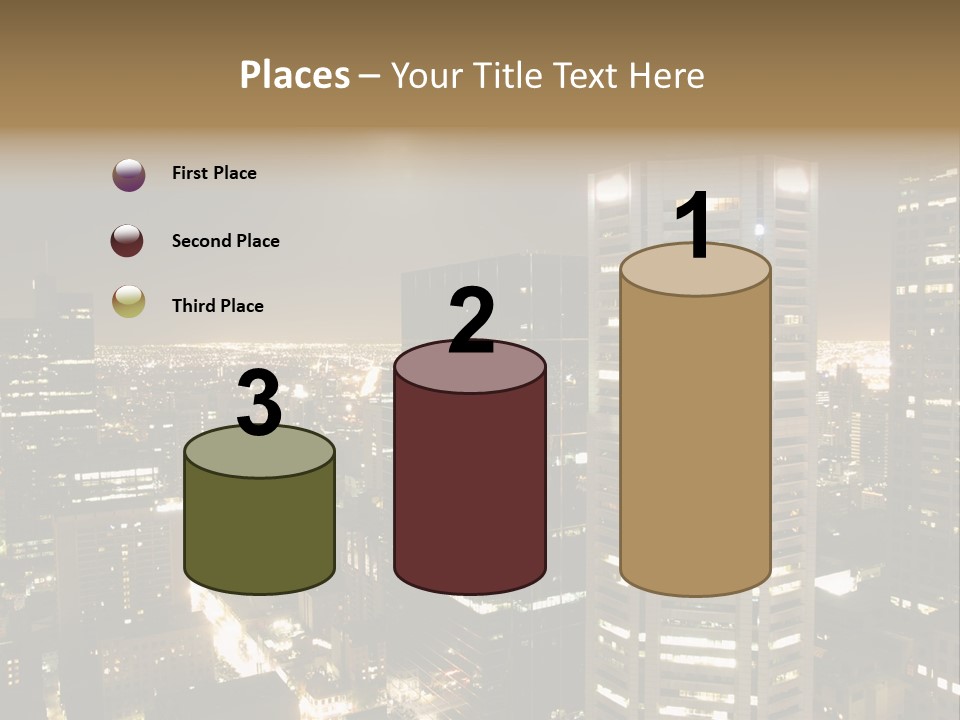 Street Tower Cityscape PowerPoint Template