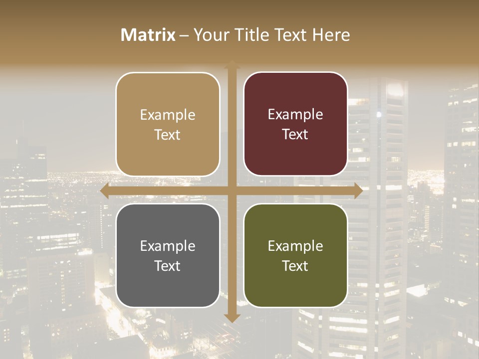 Street Tower Cityscape PowerPoint Template