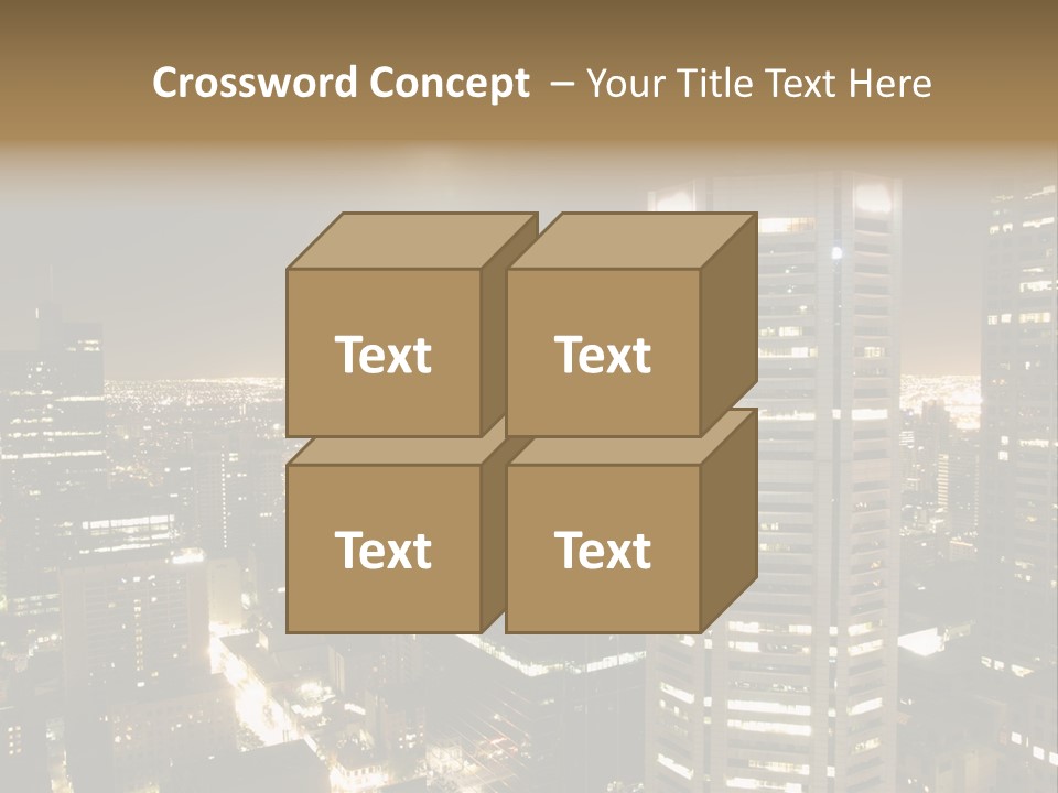 Street Tower Cityscape PowerPoint Template