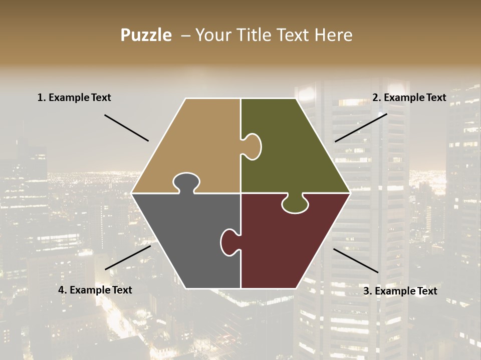 Street Tower Cityscape PowerPoint Template