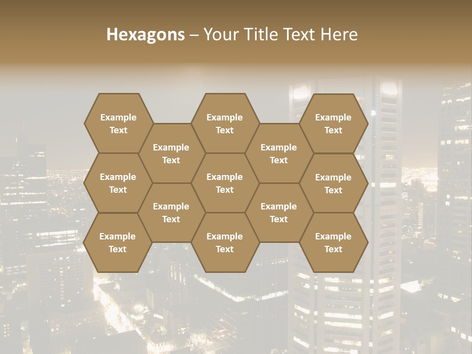 Street Tower Cityscape PowerPoint Template