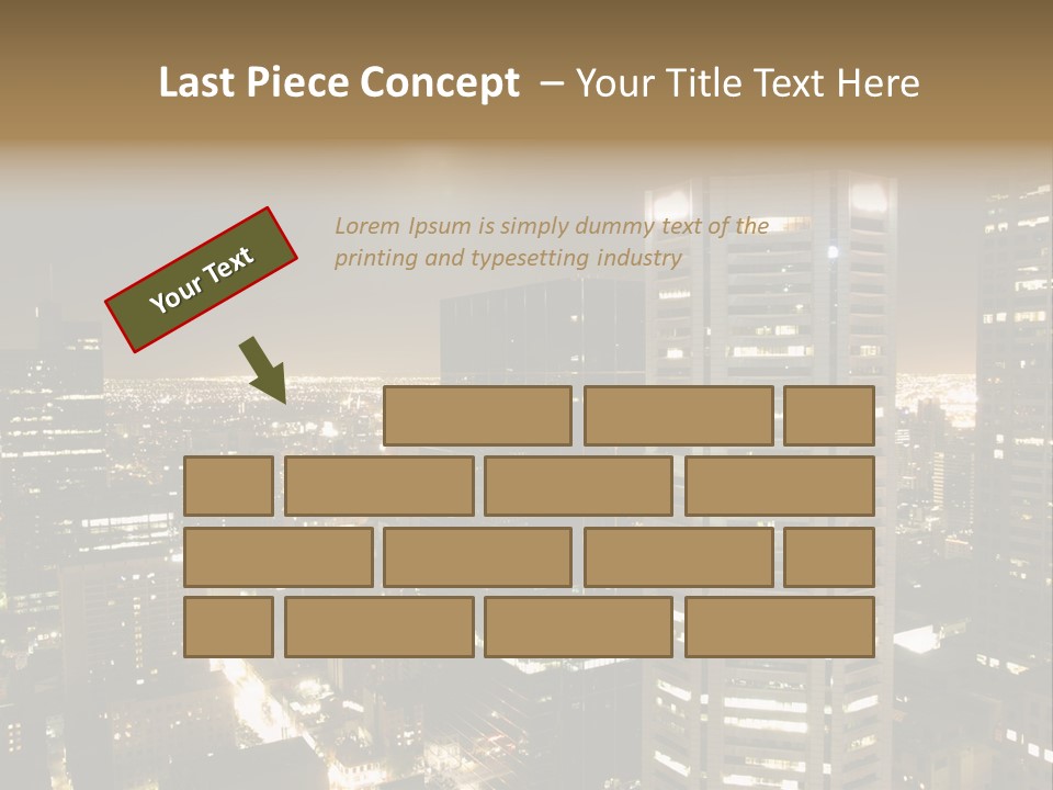Street Tower Cityscape PowerPoint Template