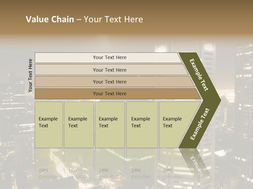 Street Tower Cityscape PowerPoint Template