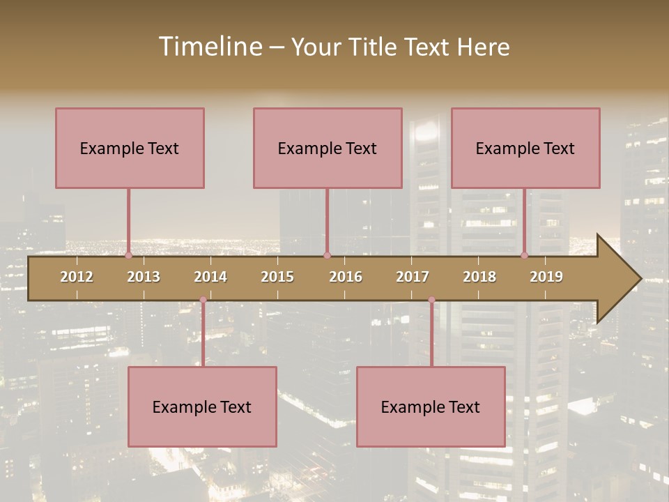 Street Tower Cityscape PowerPoint Template