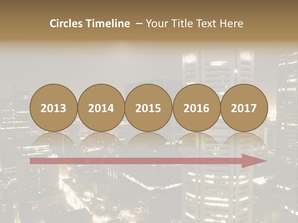 Street Tower Cityscape PowerPoint Template