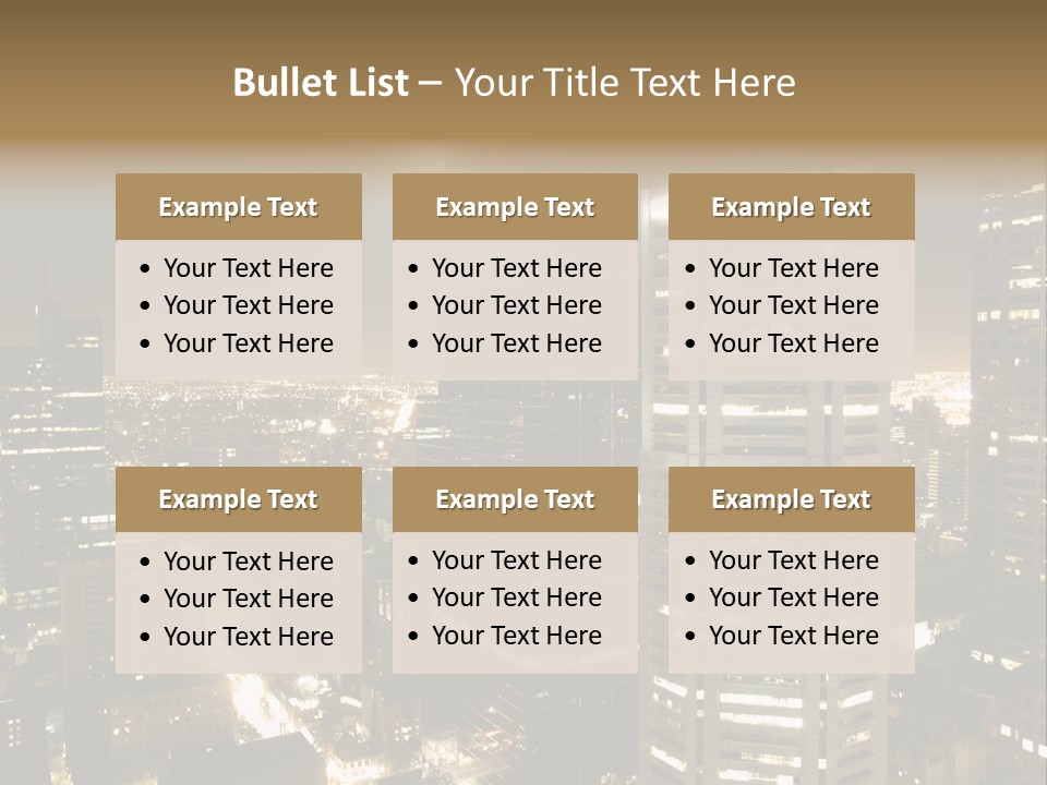 Street Tower Cityscape PowerPoint Template