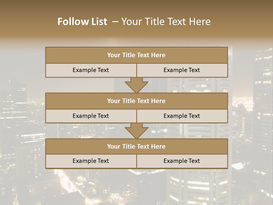 Street Tower Cityscape PowerPoint Template