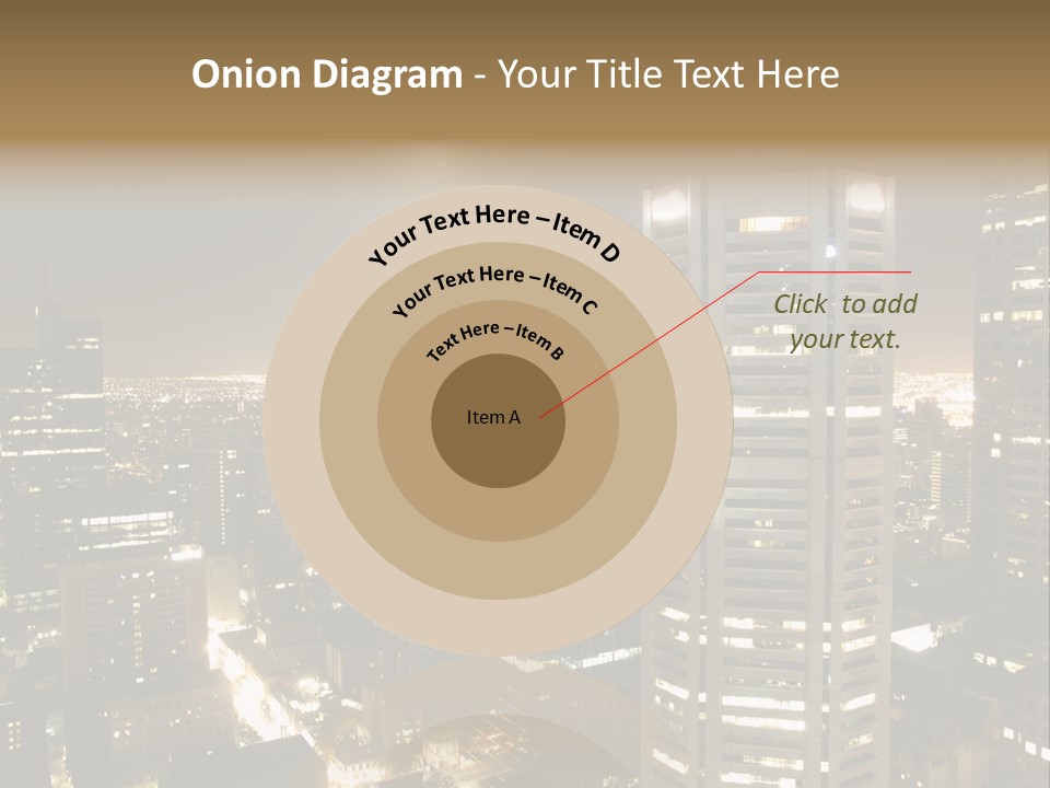 Street Tower Cityscape PowerPoint Template