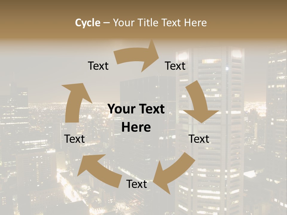Street Tower Cityscape PowerPoint Template