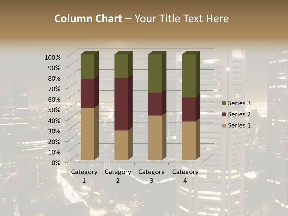Street Tower Cityscape PowerPoint Template