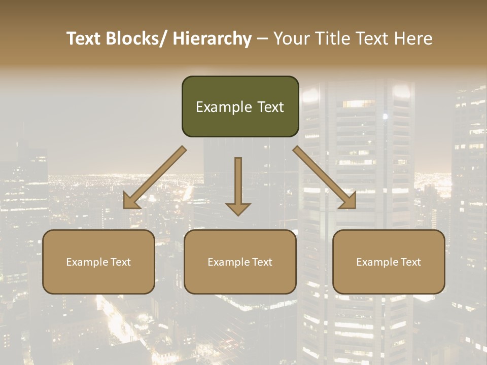 Street Tower Cityscape PowerPoint Template