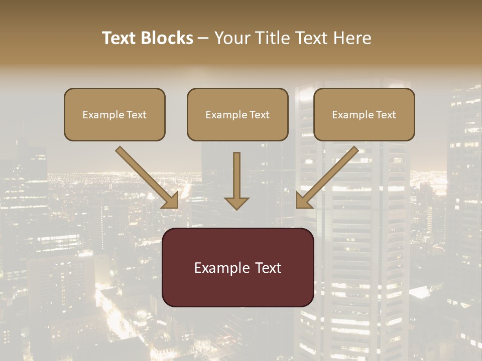 Street Tower Cityscape PowerPoint Template