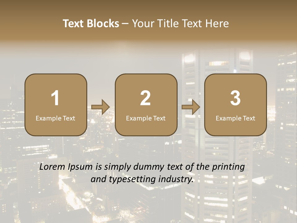 Street Tower Cityscape PowerPoint Template