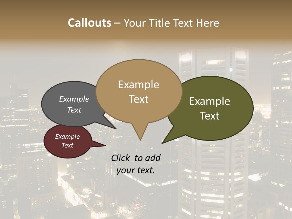 Street Tower Cityscape PowerPoint Template