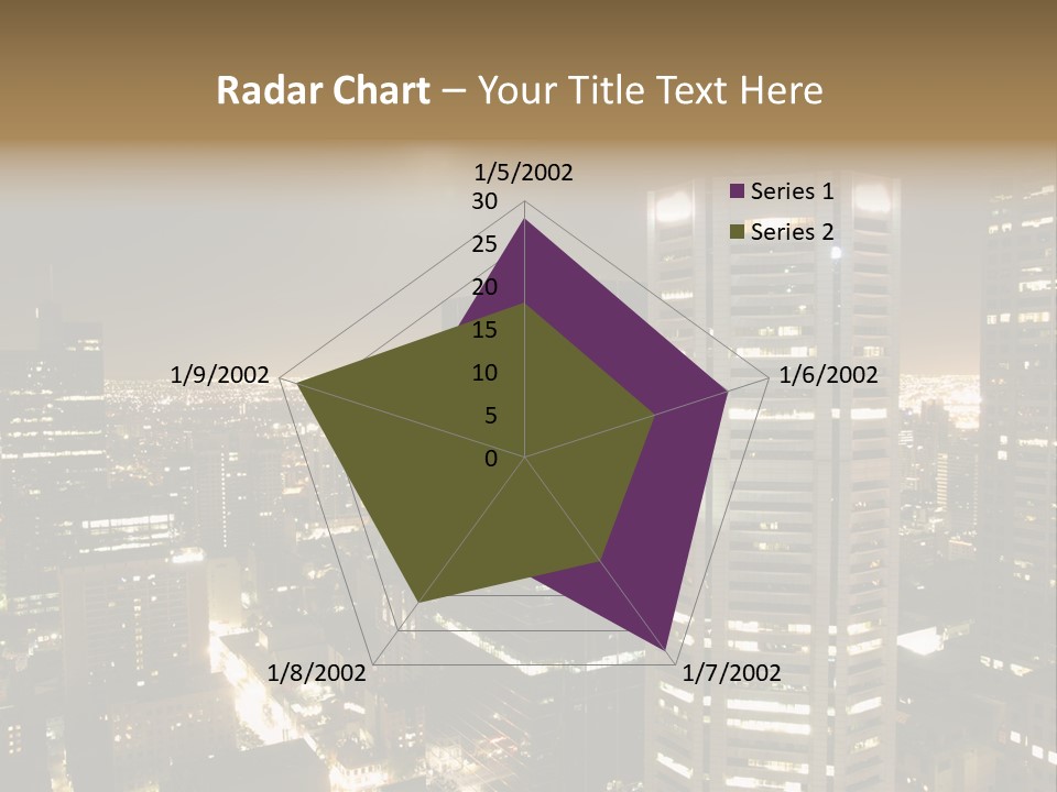 Street Tower Cityscape PowerPoint Template