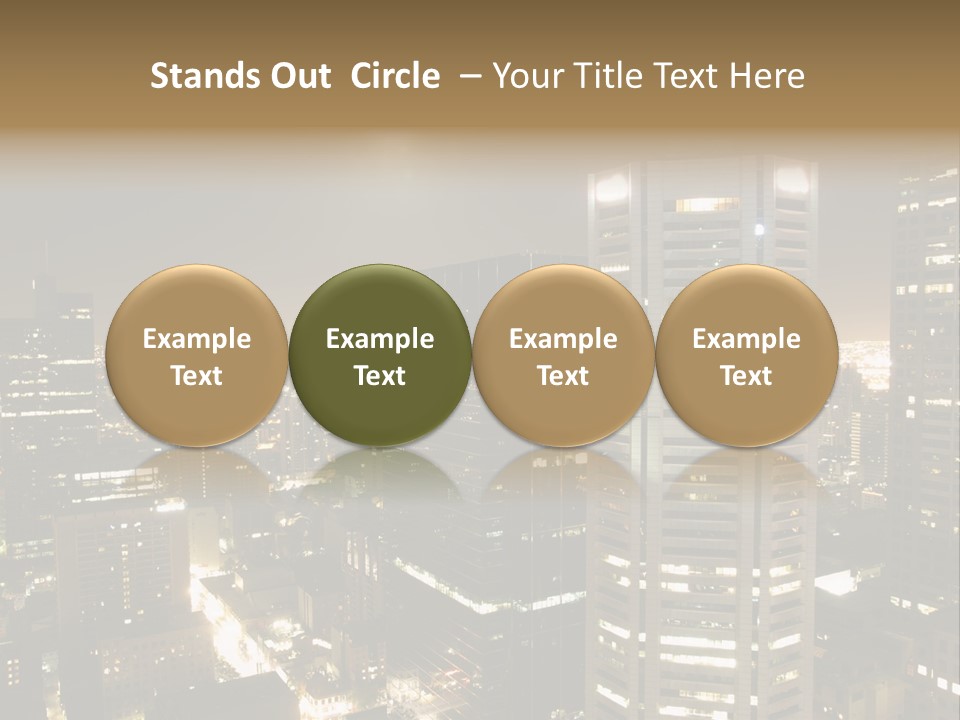 Street Tower Cityscape PowerPoint Template