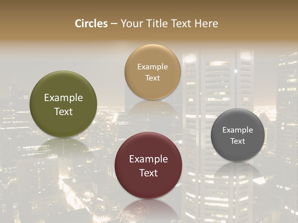 Street Tower Cityscape PowerPoint Template