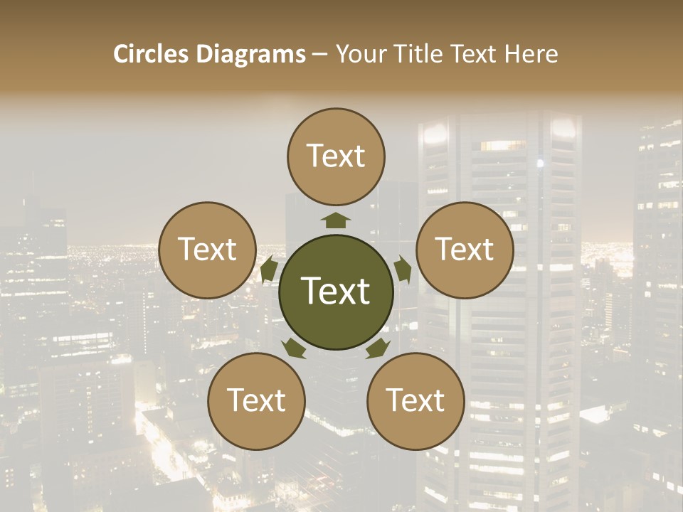 Street Tower Cityscape PowerPoint Template