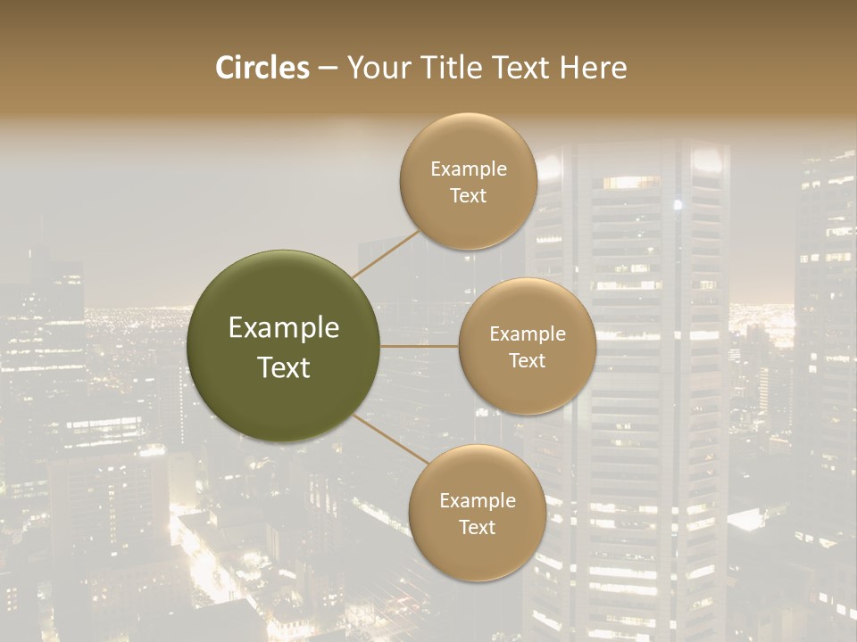 Street Tower Cityscape PowerPoint Template