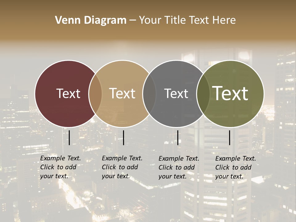 Street Tower Cityscape PowerPoint Template
