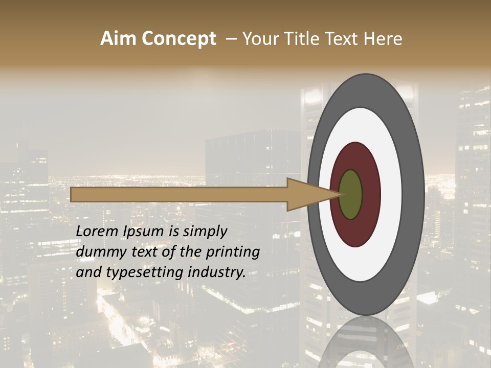 Street Tower Cityscape PowerPoint Template