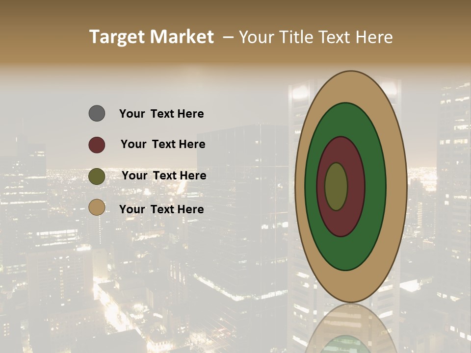 Street Tower Cityscape PowerPoint Template