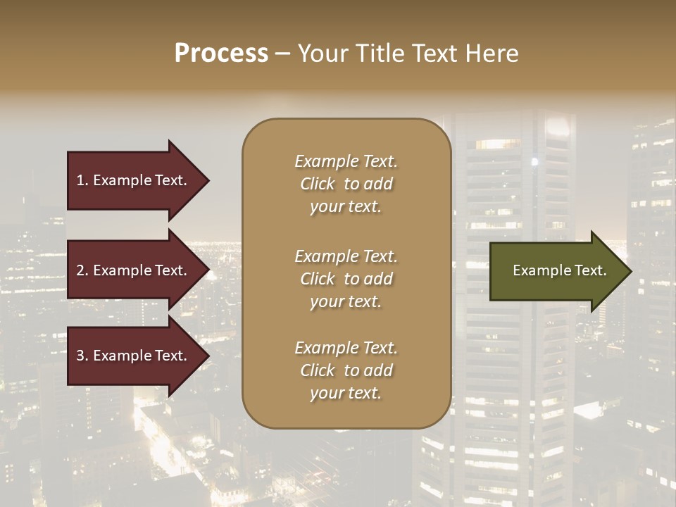 Street Tower Cityscape PowerPoint Template