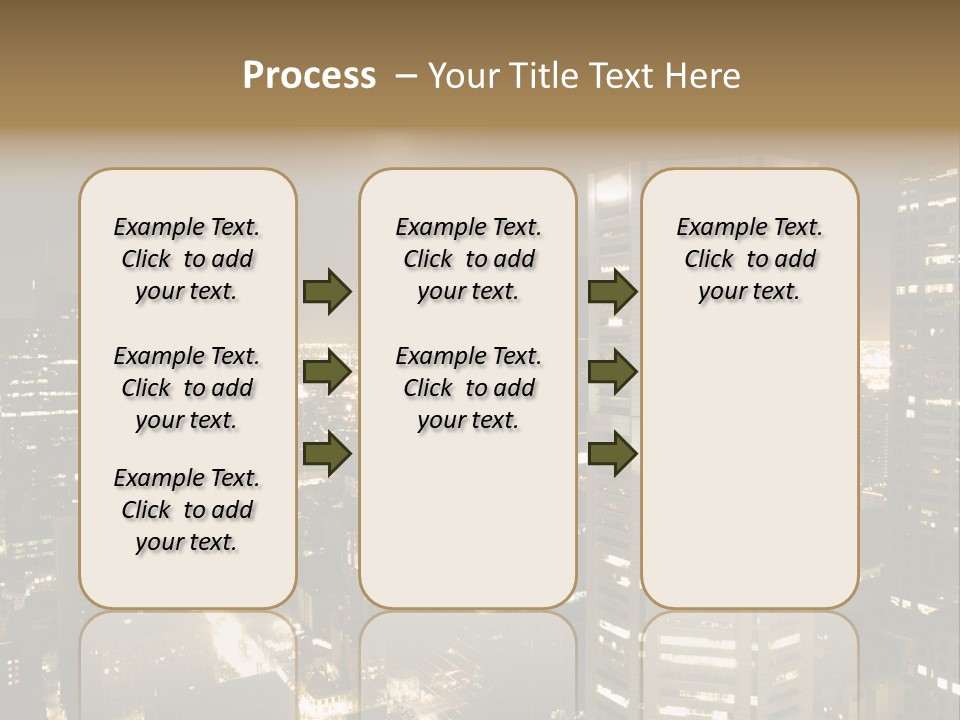 Street Tower Cityscape PowerPoint Template