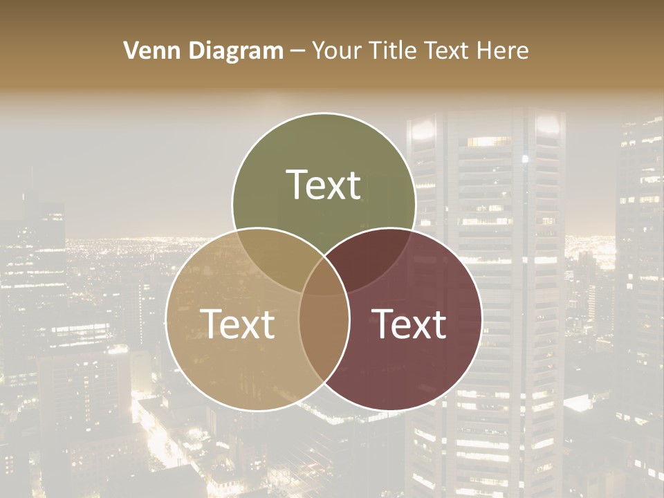 Street Tower Cityscape PowerPoint Template