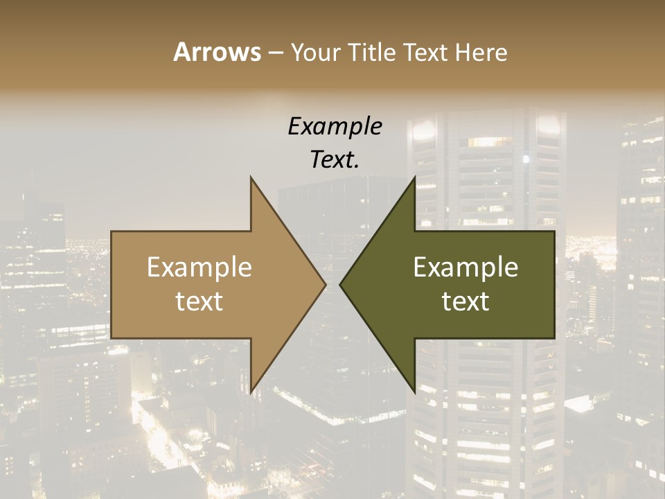 Street Tower Cityscape PowerPoint Template