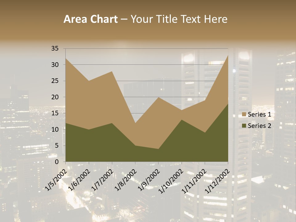 Street Tower Cityscape PowerPoint Template