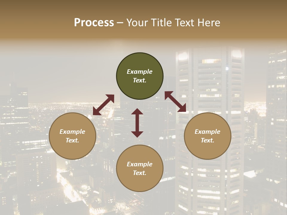 Street Tower Cityscape PowerPoint Template