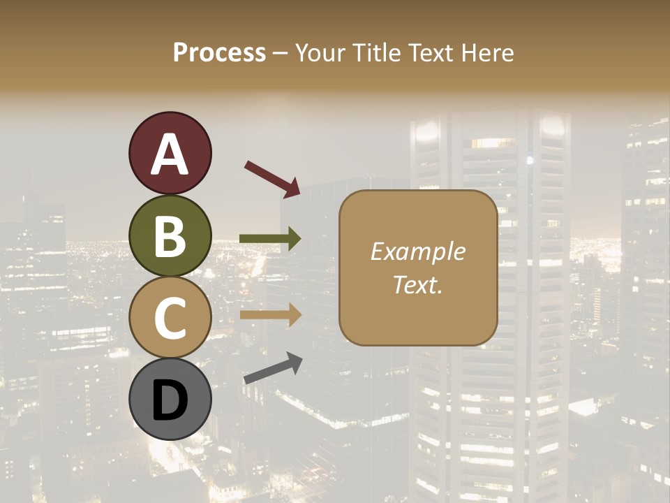 Street Tower Cityscape PowerPoint Template