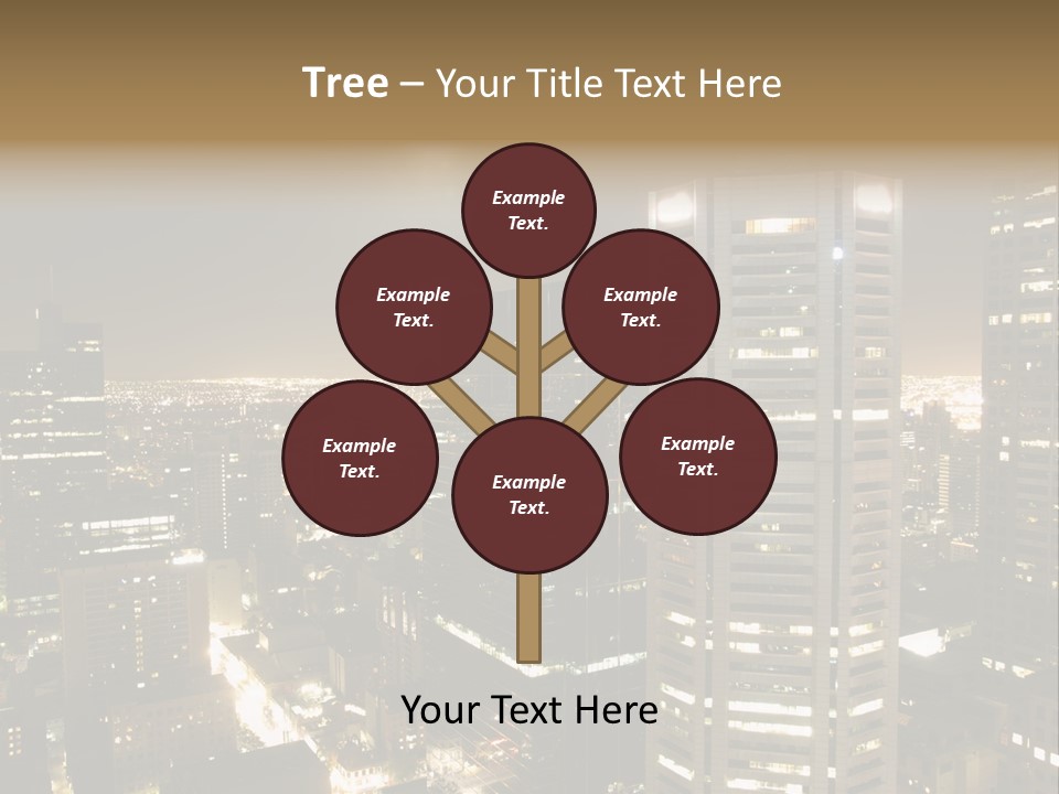 Street Tower Cityscape PowerPoint Template