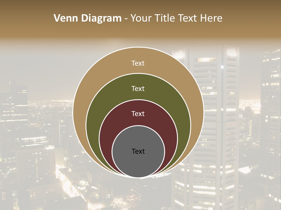 Street Tower Cityscape PowerPoint Template
