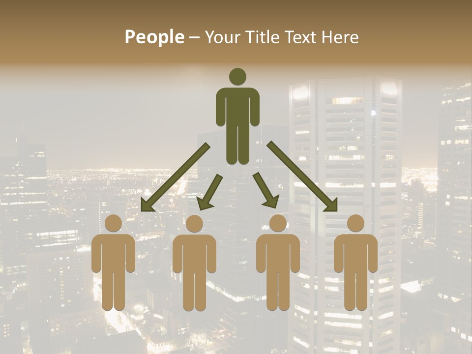 Street Tower Cityscape PowerPoint Template