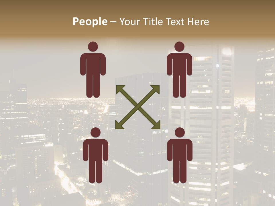 Street Tower Cityscape PowerPoint Template