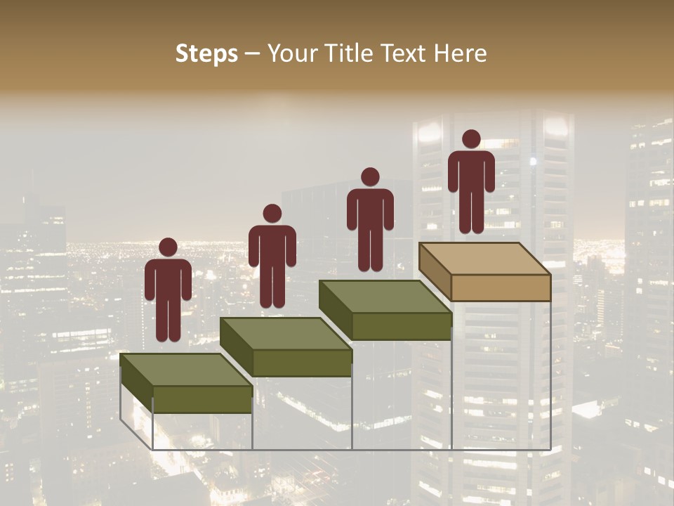 Street Tower Cityscape PowerPoint Template