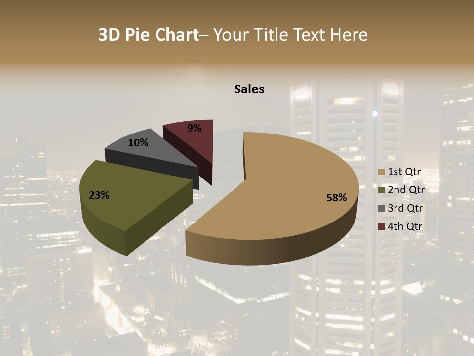 Street Tower Cityscape PowerPoint Template