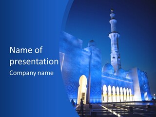 Sheikh Zayed Mosque PowerPoint Template