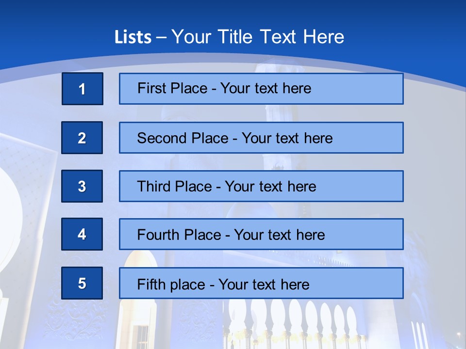 Sheikh Zayed Mosque PowerPoint Template