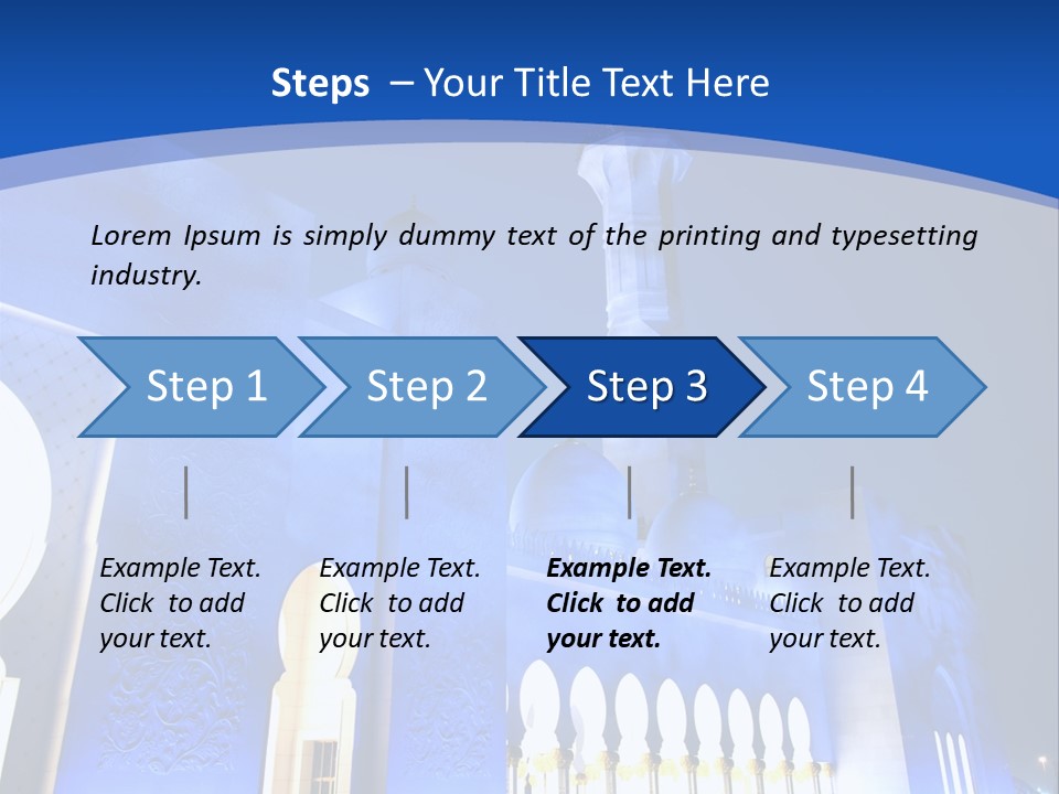 Sheikh Zayed Mosque PowerPoint Template