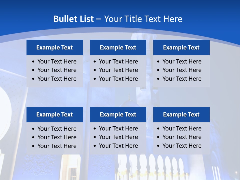 Sheikh Zayed Mosque PowerPoint Template