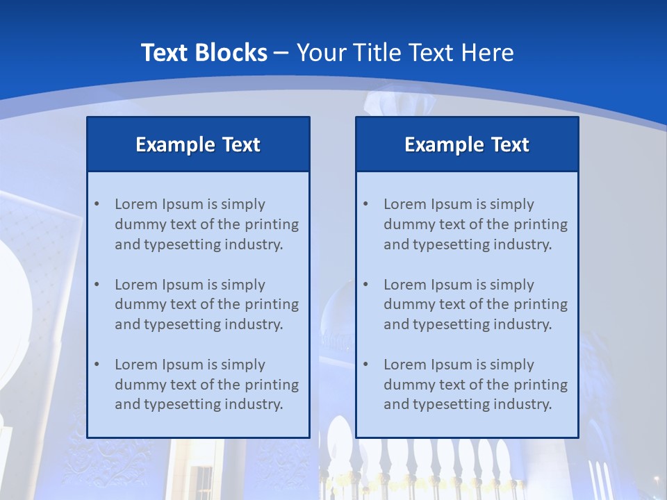 Sheikh Zayed Mosque PowerPoint Template