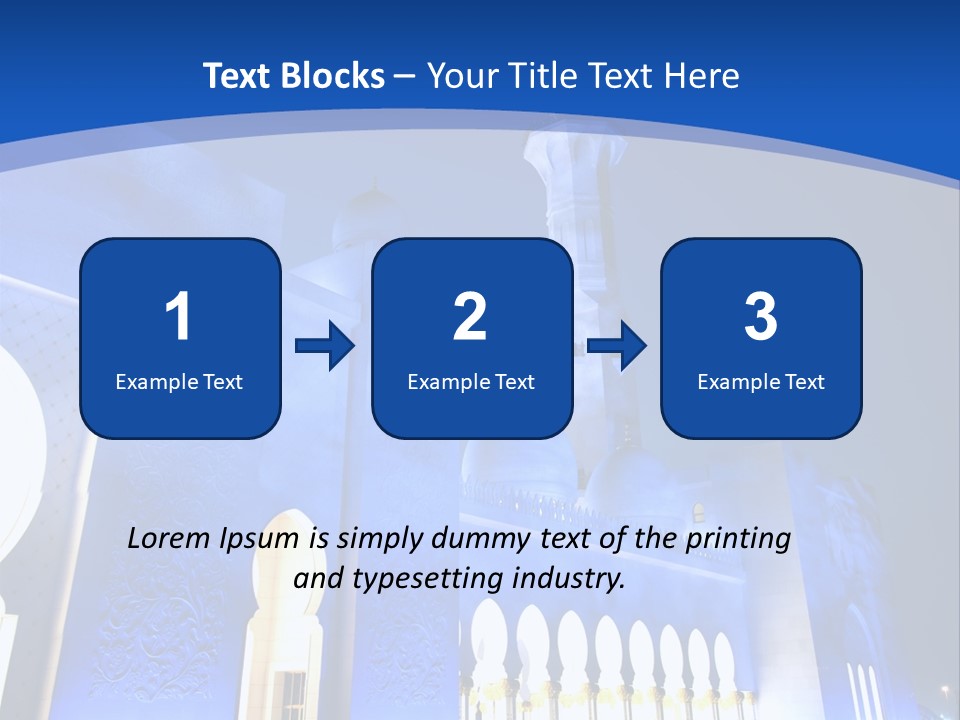 Sheikh Zayed Mosque PowerPoint Template