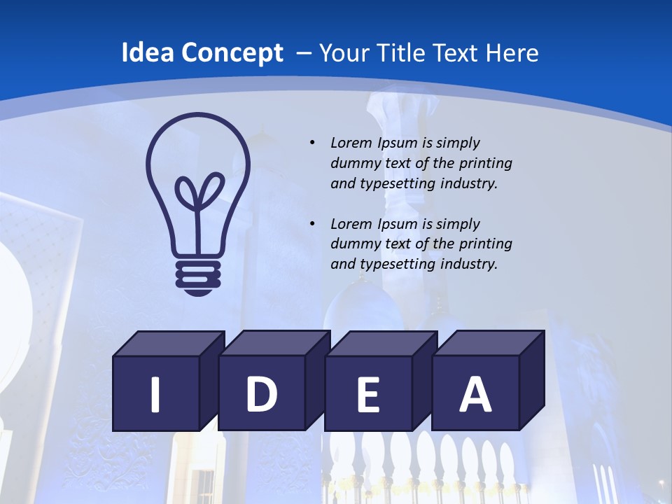 Sheikh Zayed Mosque PowerPoint Template