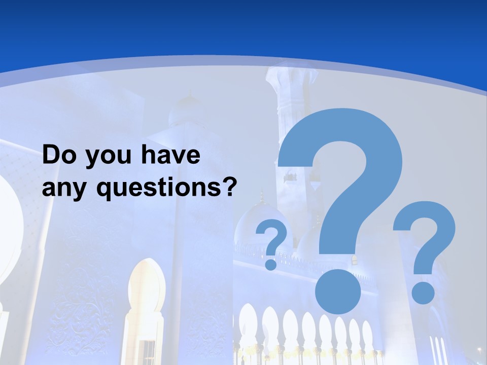 Sheikh Zayed Mosque PowerPoint Template