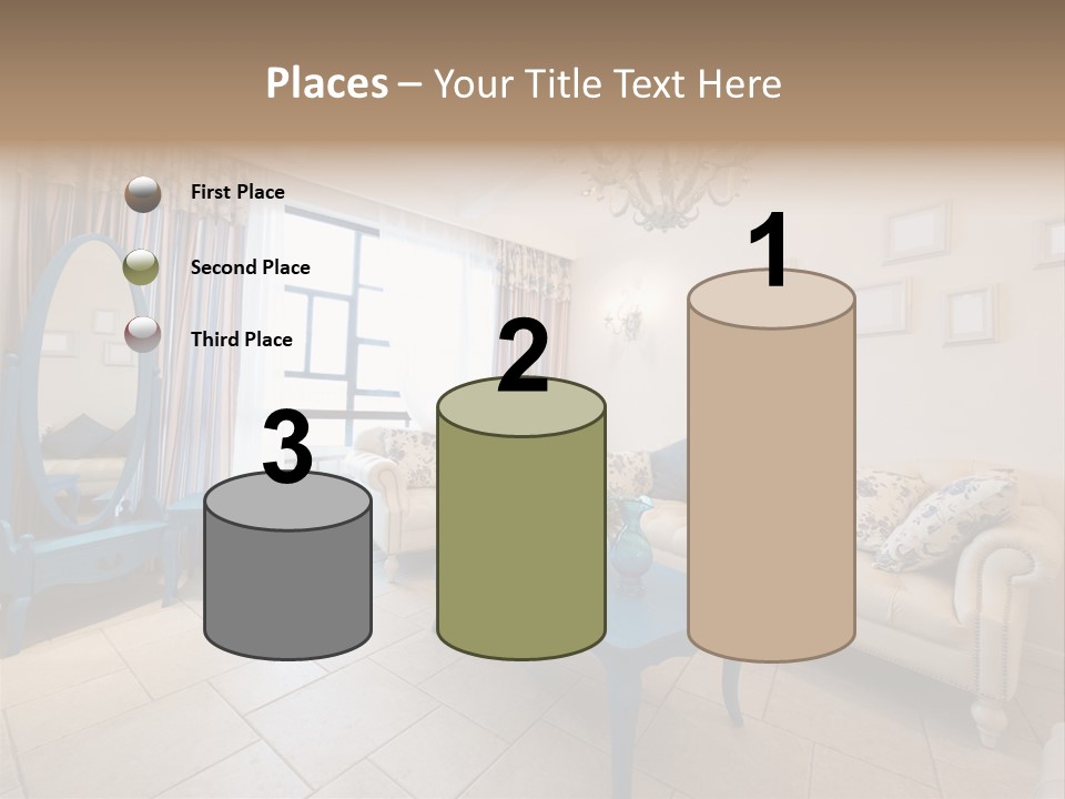 Blue Interior Design PowerPoint Template