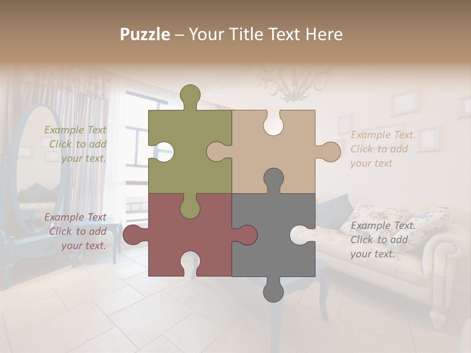 Blue Interior Design PowerPoint Template